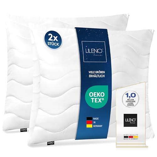 LILENO HOME Kopfkissen 80x80 cm [2er Set]...