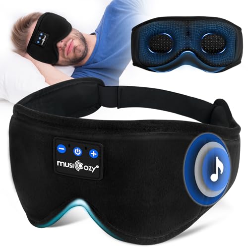 MUSICOZY 3D Schlafmasken Kopfhörer, 100%...