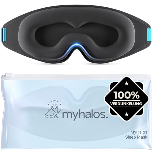 MyHalos® Schlafmaske – Verdunkelnde...