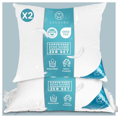 Sandaro Home Kopfkissen 80x80...