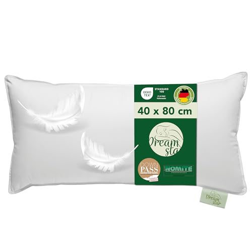 DREAMSTAR Daunenkissen 40 x 80 cm | 3-Kammer...