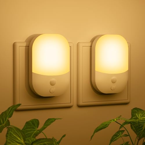 2 Stück Nachtlicht Steckdose mit...