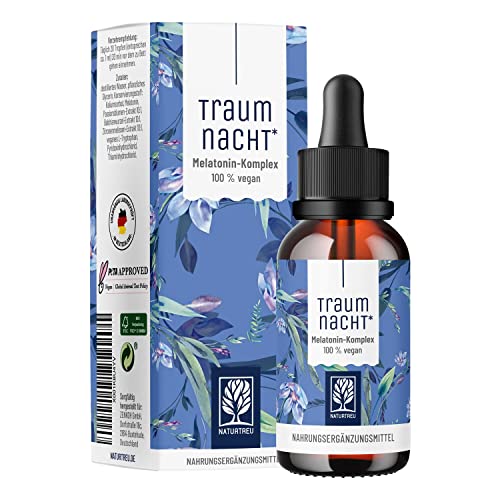 NATURTREU® Traumnacht Melatonin Tropfen 50ml...